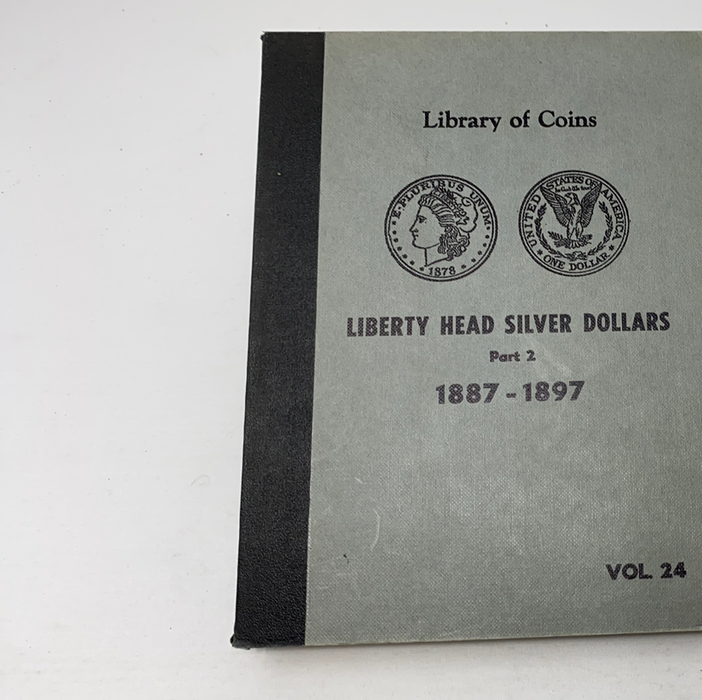 Library of Coins Vol 24 Morgan Silver Dollars Part 2 Coin Album-Used