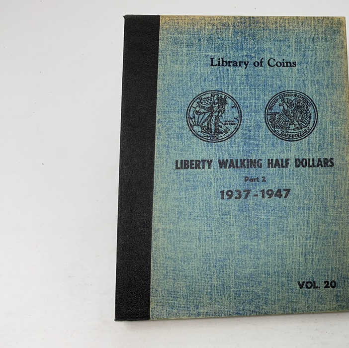 Library of Coins Vol 20 Liberty Walking Half Dollars P2 Coin Album-Used
