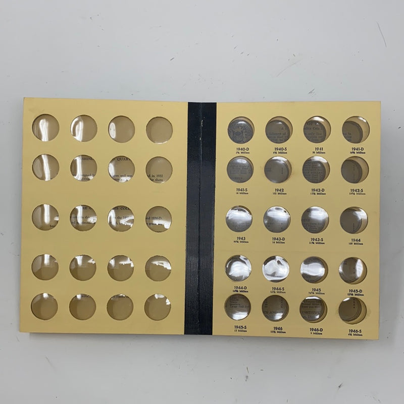 Library of Coins Vol 15 Washington Quarters Coin Album-Used