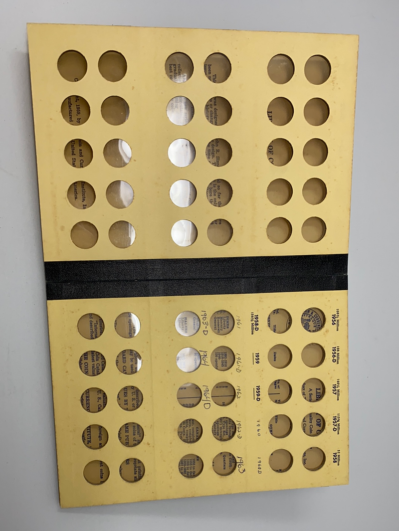 Library of Coins Vol 11 Roosevelt Head Dimes Coin Album-Used