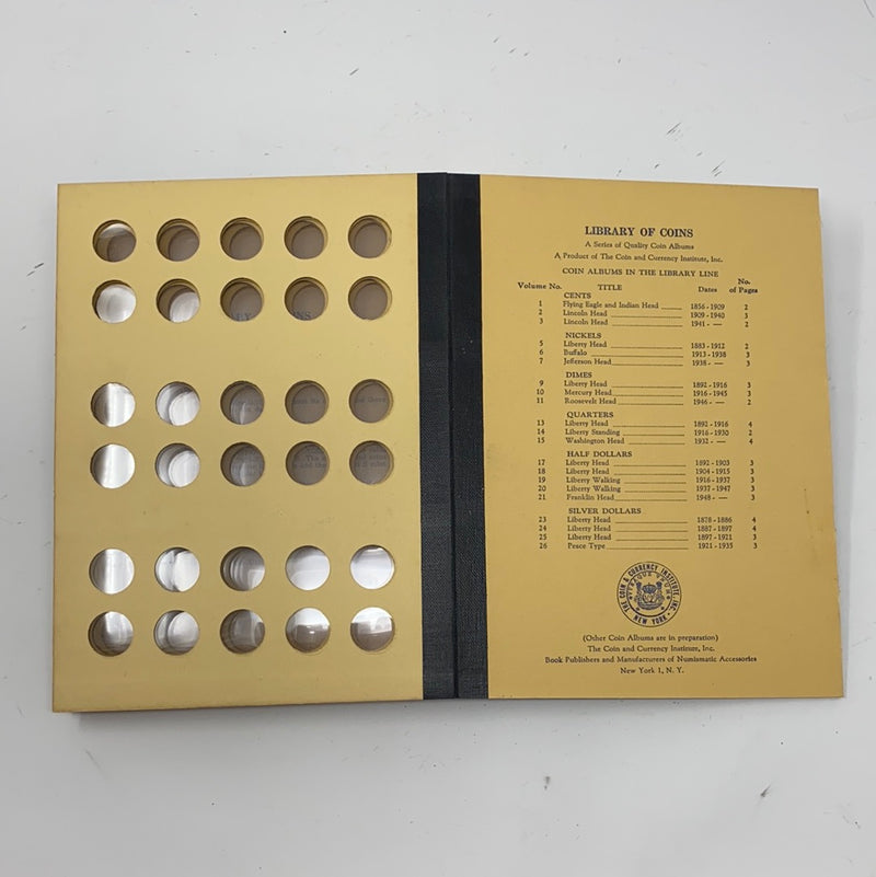 Library of Coins Vol 9 Liberty Head/Barber Dimes Coin Album-Used