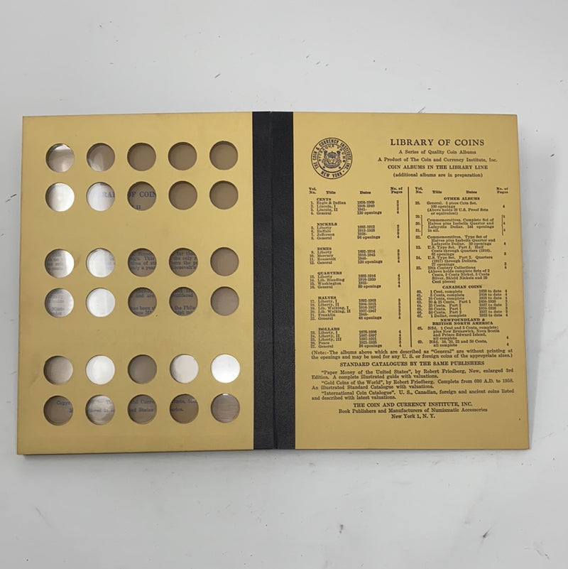 Library of Coins Vol 11 Roosevelt Head Dimes Coin Album-Used