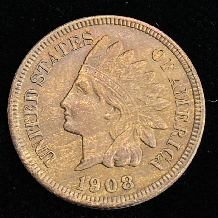 1908 S Indian Head Penny/Cent XF - US Coin