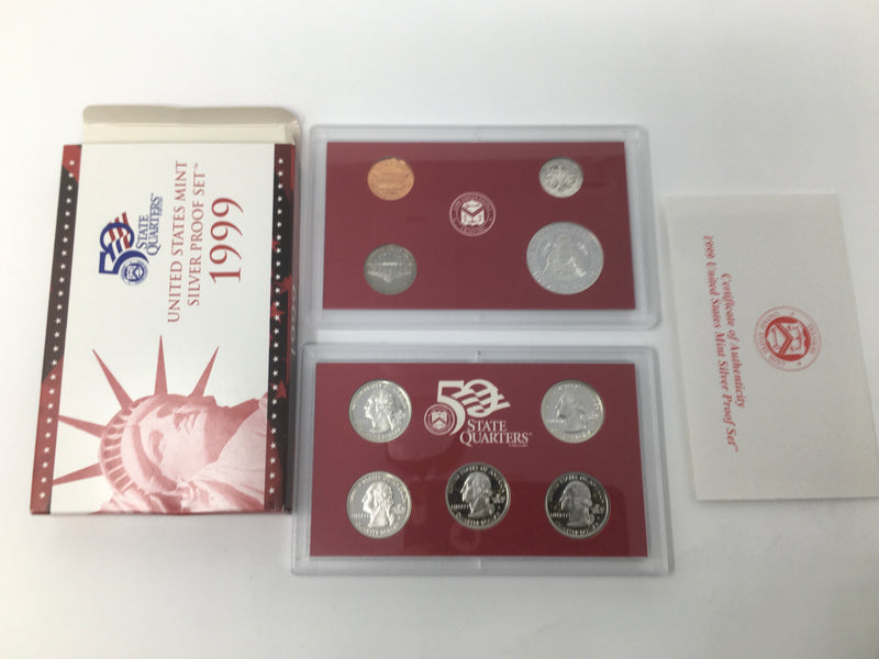 1999 S US Mint Silver Proof Set