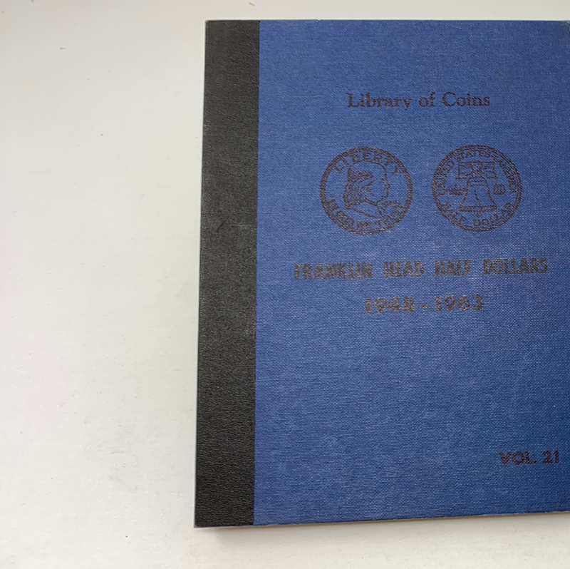 Library of Coins Vol 21 Franklin Half Dollars Coin Album-Used