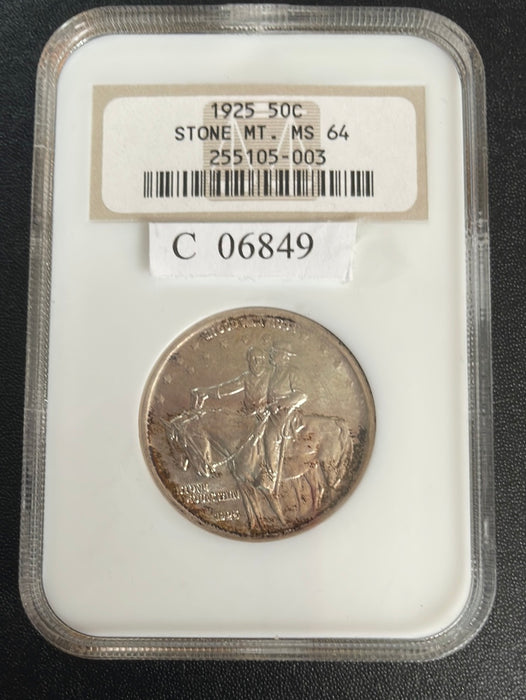 1925 Stone Mountain Half Dollar Commemorative NGC MS64 - US Coin