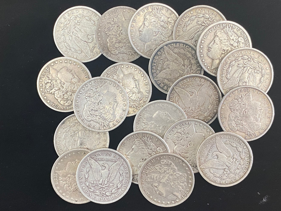 Morgan Dollar Roll - 20 Various Years/Mints Coins - Fine or Better