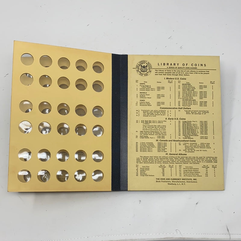 Library of Coins Vol 10 Mercury Head Dimes Coin Album-Used