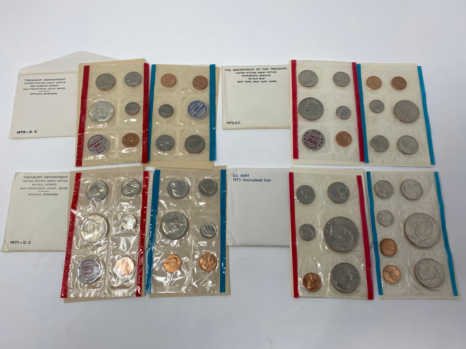 1970 - 1981 P & D US Mint Uncirculated Coin Set of 12