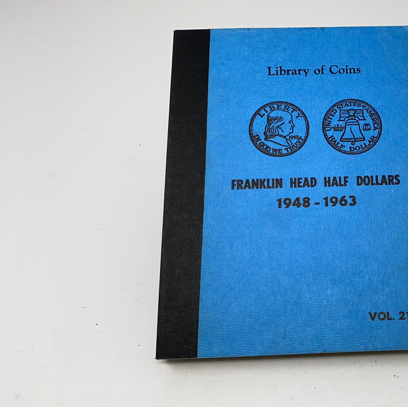 Library of Coins Vol 21 Franklin Half Dollars Coin Album-Used