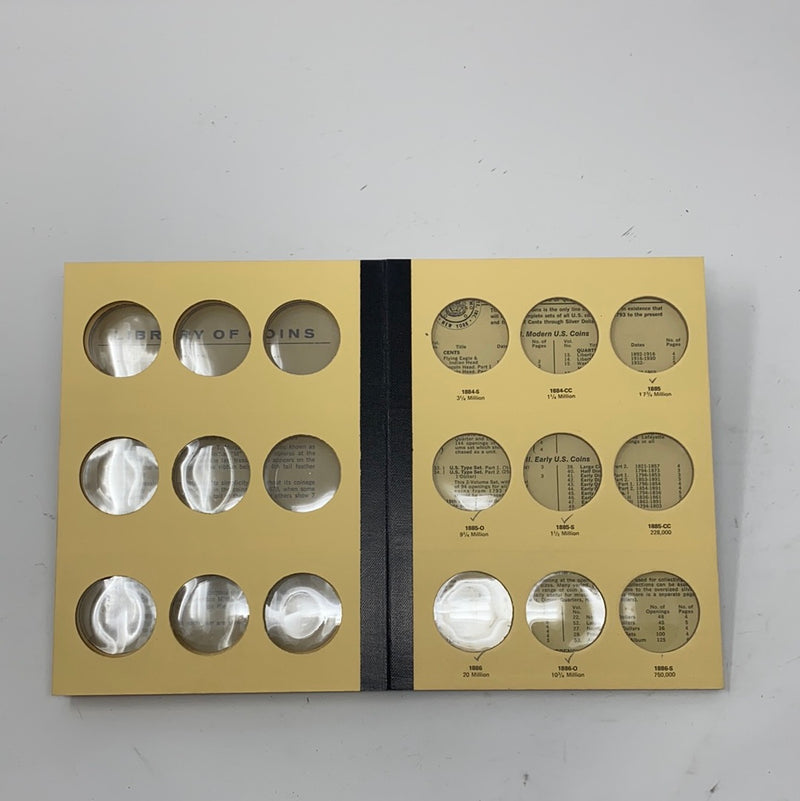 Library of Coins Vol 23 Morgan Silver Dollars Part 1 Coin Album-Used