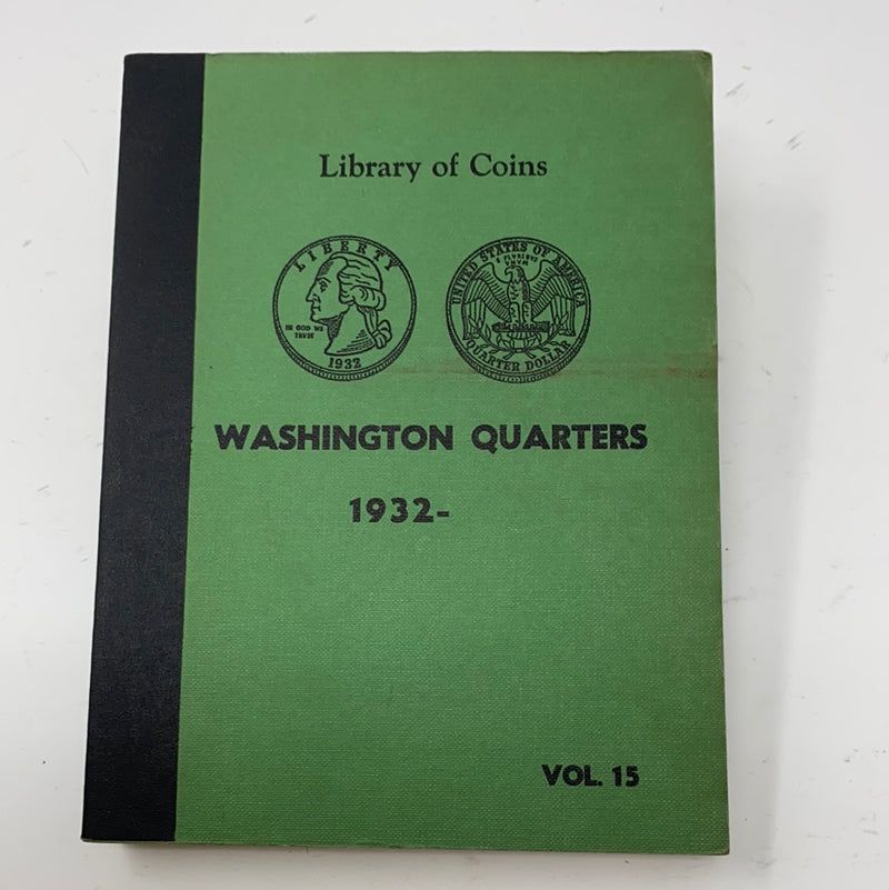 Library of Coins Vol 15 Washington Quarters Coin Album-Used