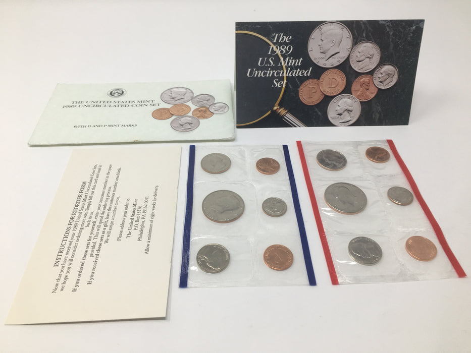1989 P & D US Mint Uncirculated Coin Set