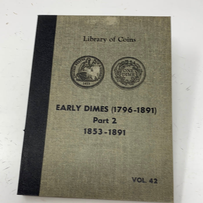 Library of Coins Vol 42 Early Dimes Part 2 Coin Album-Used