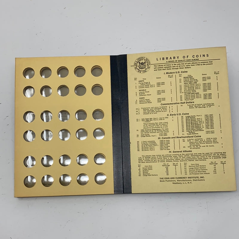 Library of Coins Vol 11 Roosevelt Head Dimes Coin Album-Used