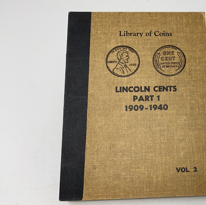 Library of Coins Vol 2 Lincoln Cents Part 1 Coin Album-Used
