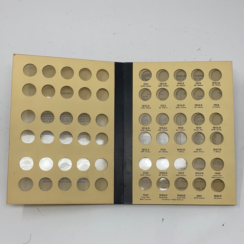 Library of Coins Vol 3 Lincoln Cents Part 2 Coin Album-Used