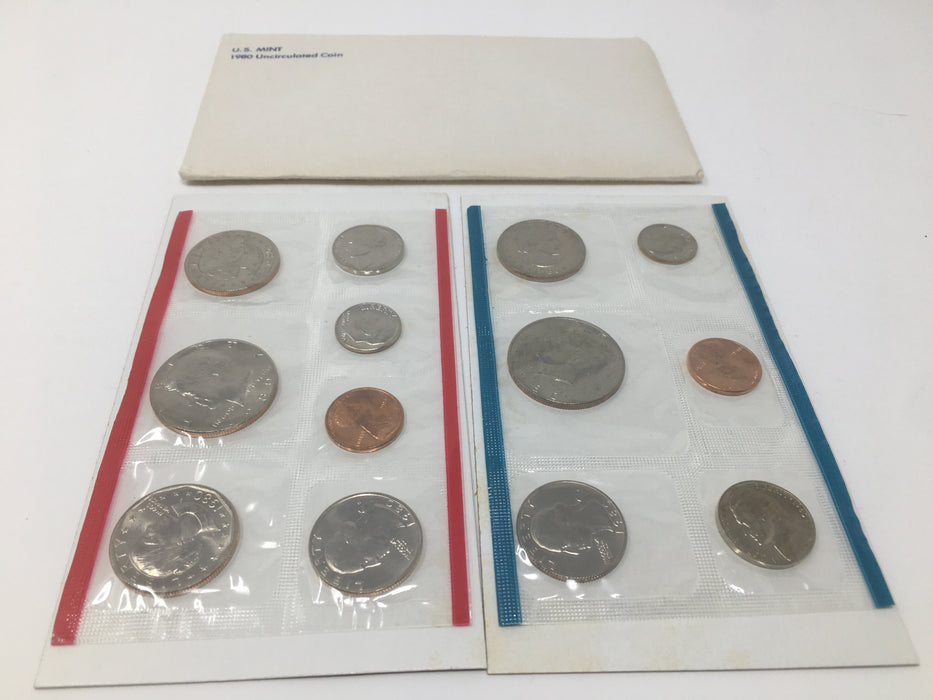 1980 P & D US Mint Uncirculated Coin Set