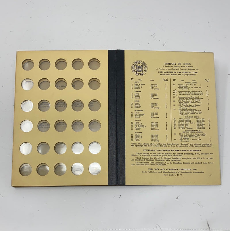 Library of Coins Vol 3 Lincoln Cents Part 2 Coin Album-Used