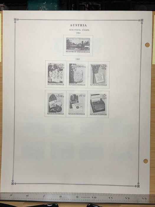 1914-1969 Austria Semi-Postal Stamps 9pgs Lot SF000002