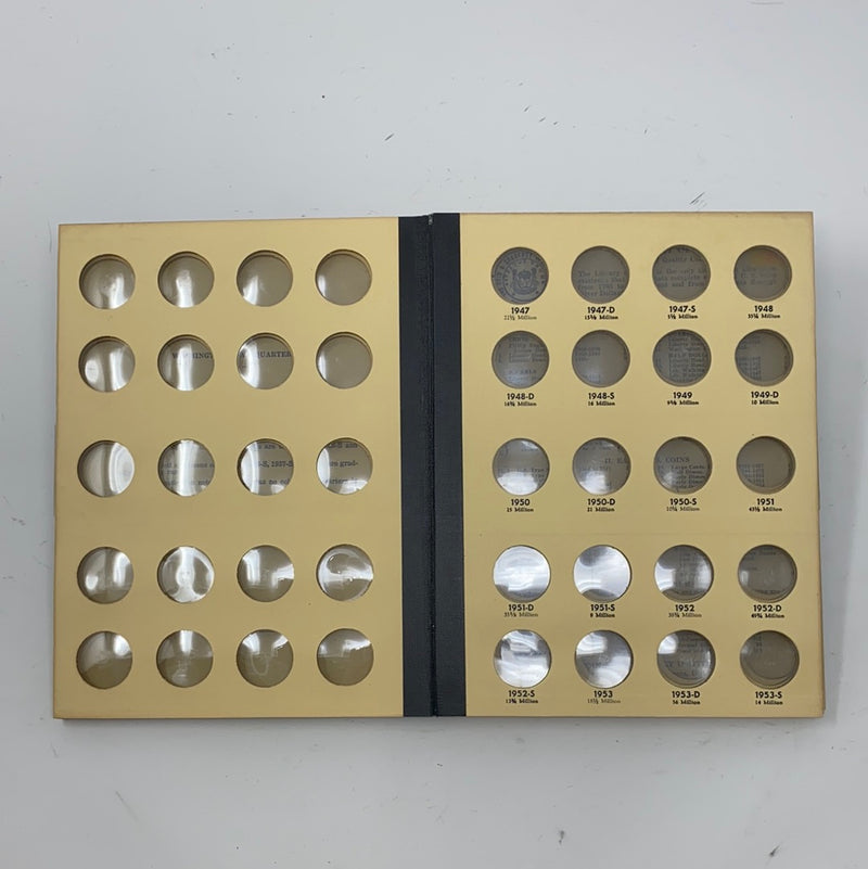 Library of Coins Vol 15 Washington Quarters Coin Album-Used