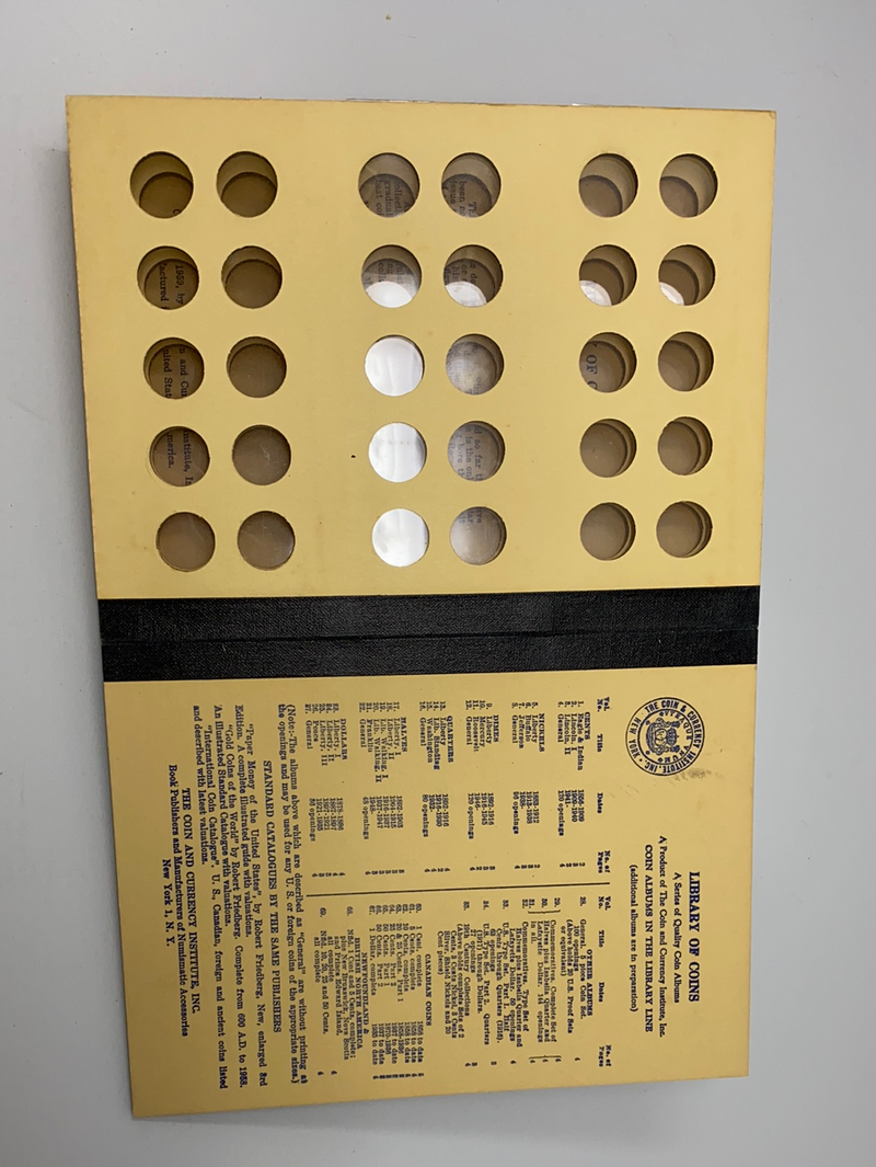 Library of Coins Vol 11 Roosevelt Head Dimes Coin Album-Used