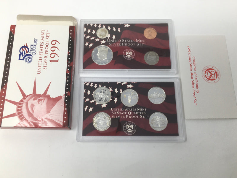 1999 S US Mint Silver Proof Set