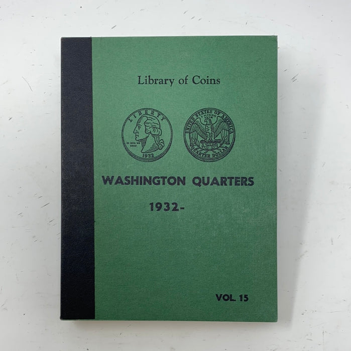 Library of Coins Vol 15 Washington Quarters Coin Album-Used