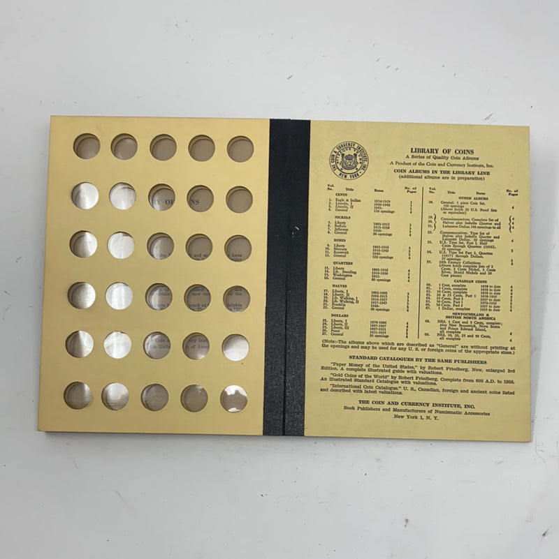 Library of Coins Vol 11 Roosevelt Head Dimes Coin Album-Used
