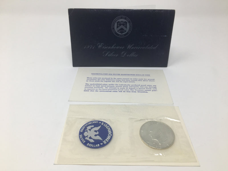 1971 S US Mint Eisenhower Uncirculated Silver Dollar - US Coin