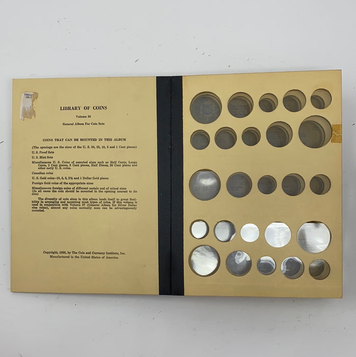 Library of Coins Vol 28 General Sets Coin Album-Used