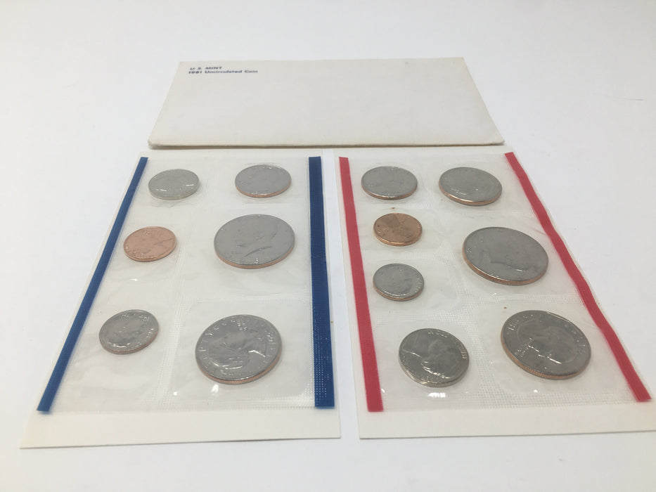 1981 P & D US Mint Uncirculated Coin Set