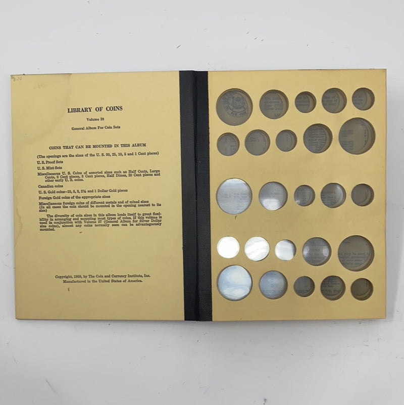 Library of Coins Vol 28 General Sets Coin Album-Used