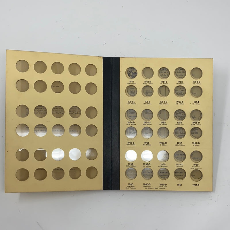 Library of Coins Vol 3 Lincoln Cents Part 2 Coin Album-Used