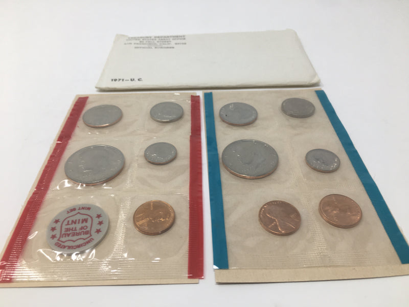 1971 P & D US Mint Uncirculated Coin Set
