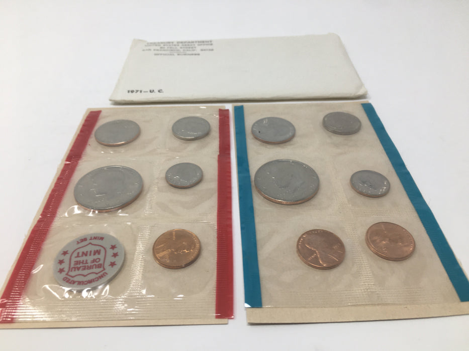1971 P & D US Mint Uncirculated Coin Set