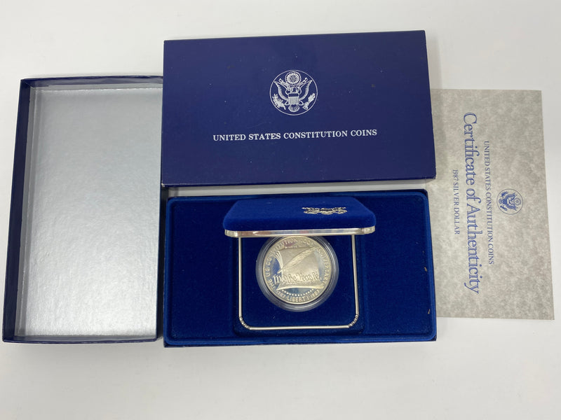 X000032 1987 Constitution Silver US Mint Coin P or S? - US Coin
