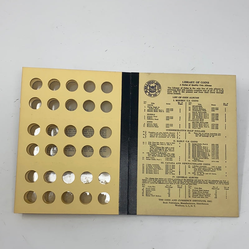 Library of Coins Vol 11 Roosevelt Head Dimes Coin Album-Used
