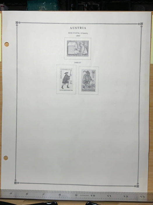 1914-1969 Austria Semi-Postal Stamps 9pgs Lot SF000002