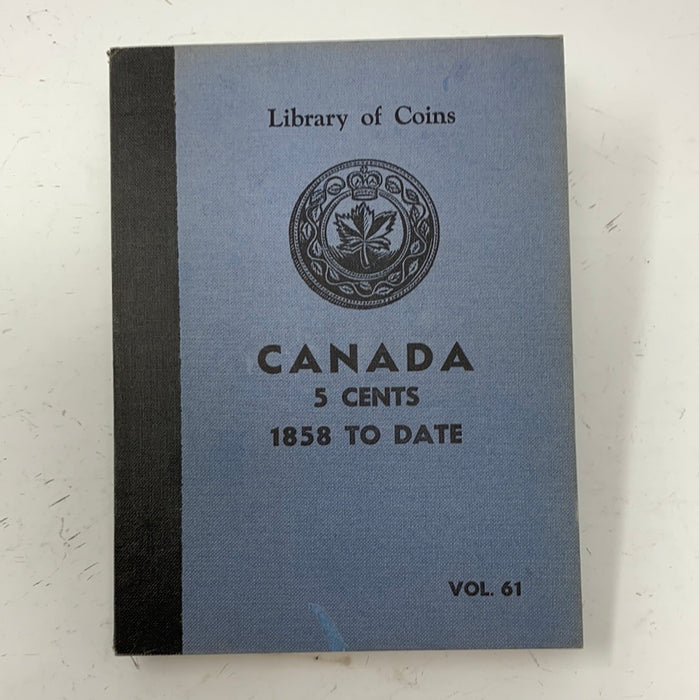 Library of Coins Vol 61 Canada 5 Cents Coin Album-Used