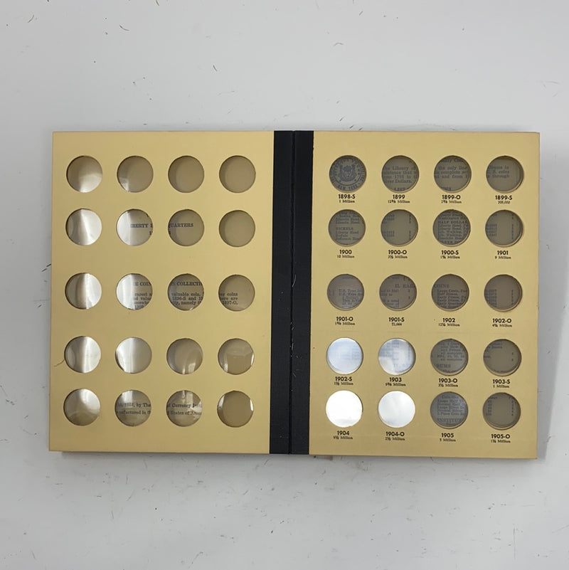 Library of Coins Vol 13 Liberty Head/Barber Quarters Coin Album-Used
