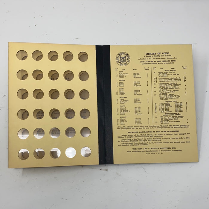 Library of Coins Vol 11 Roosevelt Head Dimes Coin Album-Used