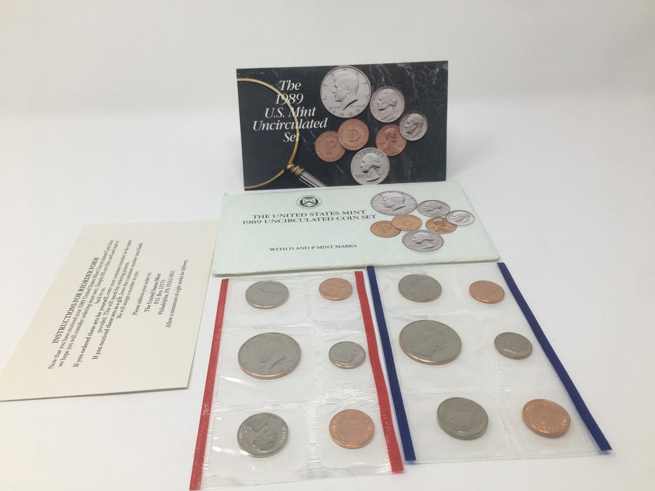 1989 P & D US Mint Uncirculated Coin Set