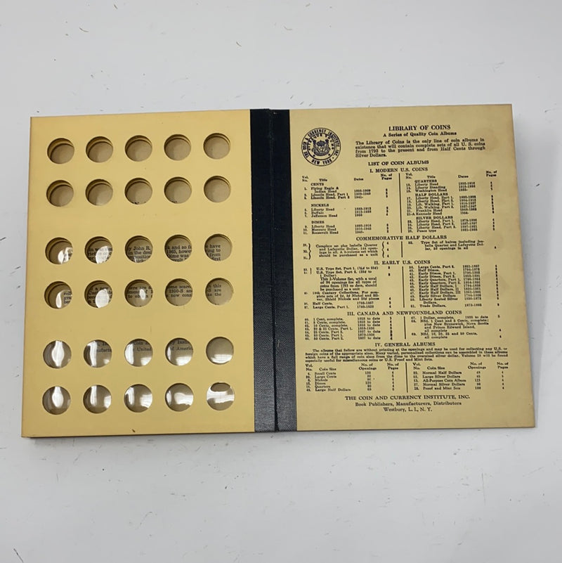 Library of Coins Vol 11 Roosevelt Head Dimes Coin Album-Used