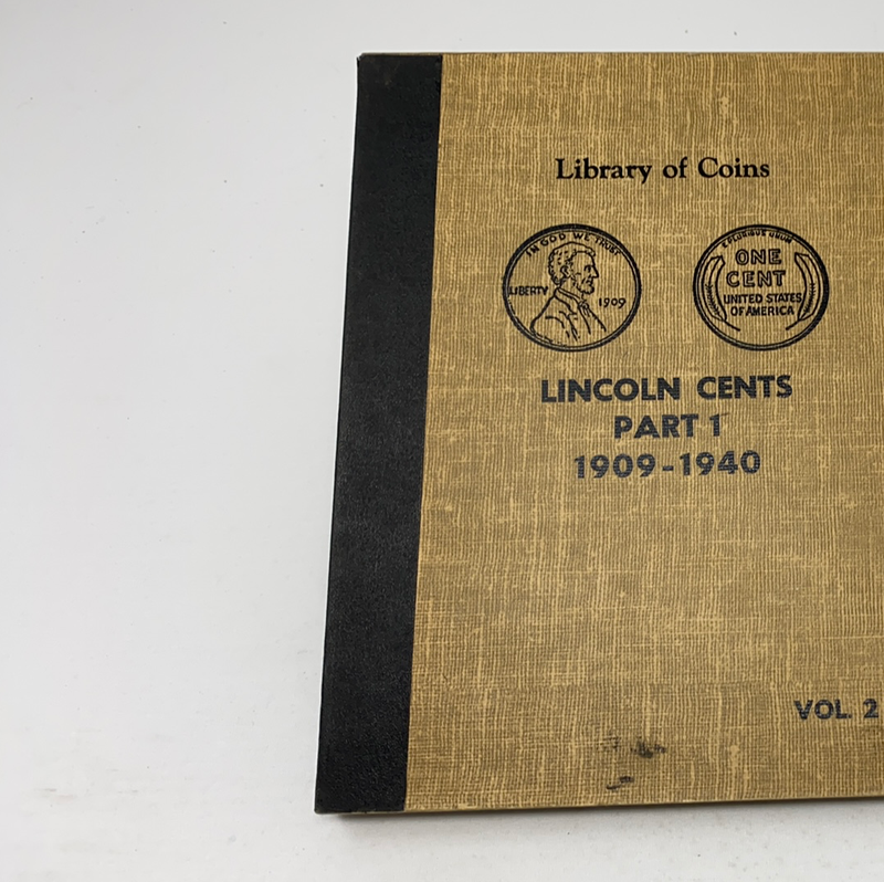 Library of Coins Vol 2 Lincoln Cents Part 1 Coin Album-Used
