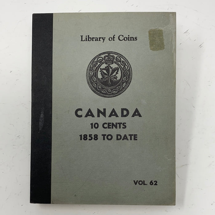 Library of Coins Vol 62 Canada 10 Cents Coin Album-Used