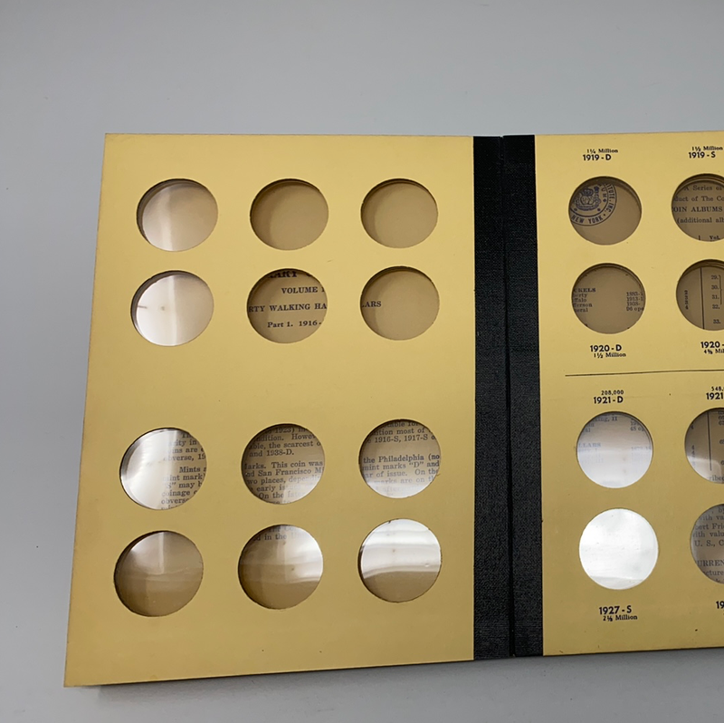 Library of Coins Vol 19 Liberty Walking Half Dollars P1 Coin Album-Used