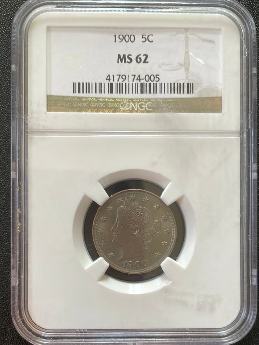 1900 Liberty Head Nickel NGC MS 62 - US Coin