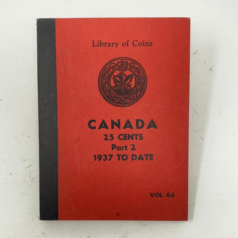 Library of Coins Vol 64 Canada 25 Cents Part 2 Coin Album-Used