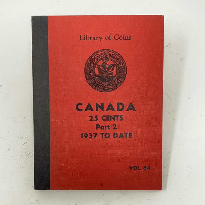 Library of Coins Vol 64 Canada 25 Cents Part 2 Coin Album-Used